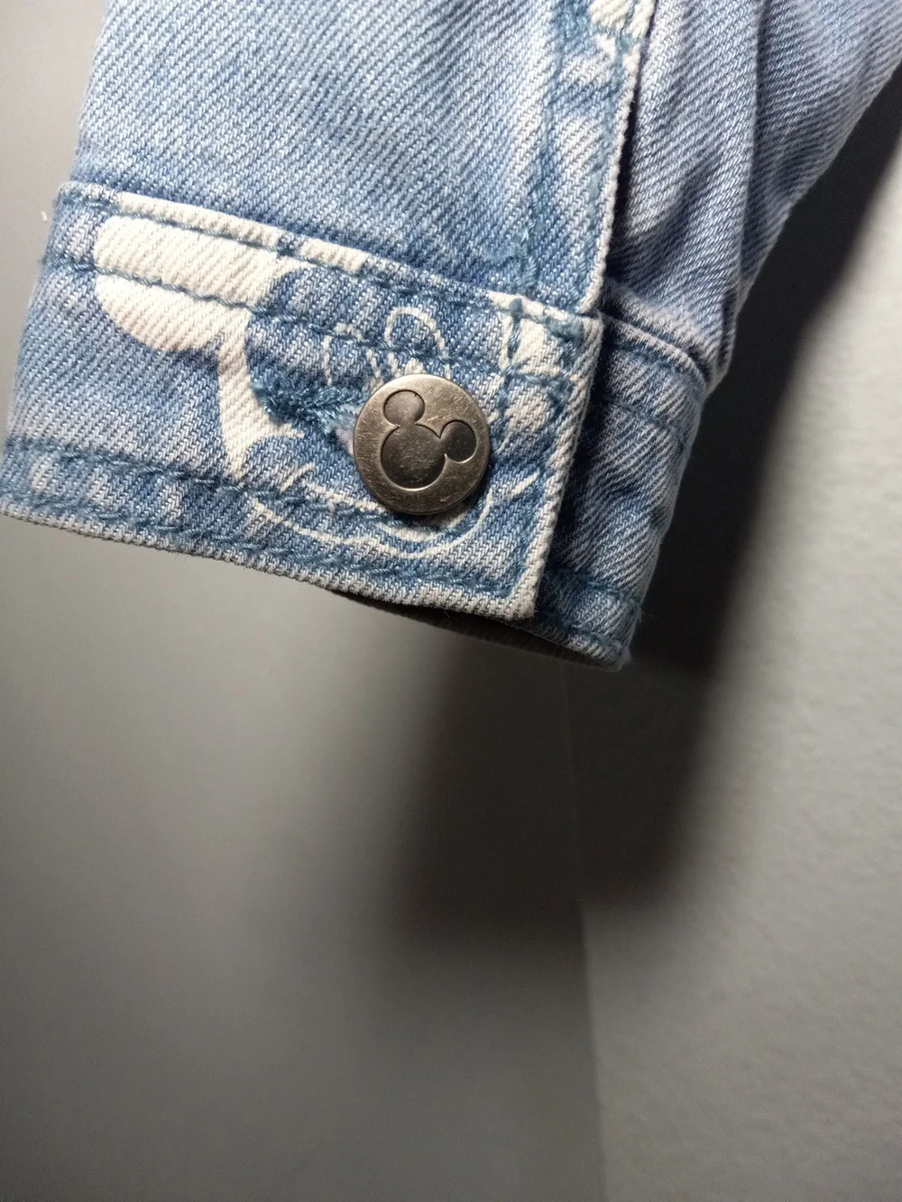 Disney Mickey Mouse Light Blue Denim Jacket for Kids Size 4T